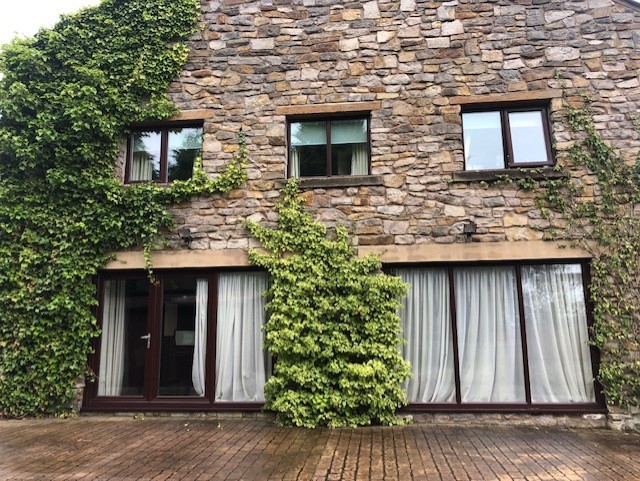 Pinders Window Cleaning at work in Mellor, Blackburn
